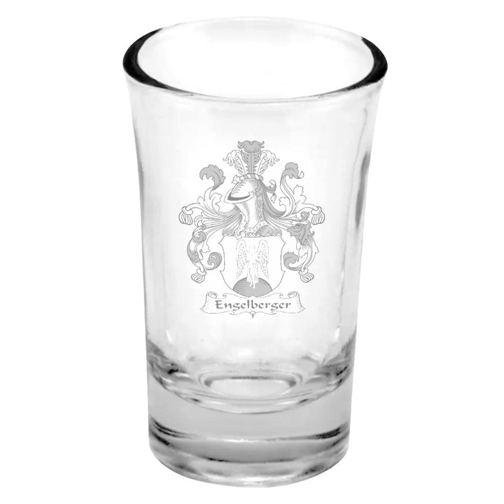 AmericansPower Germany Drinkware - Engelberger German Family Crest Dessert Shot Glass A7 | AmericansPower