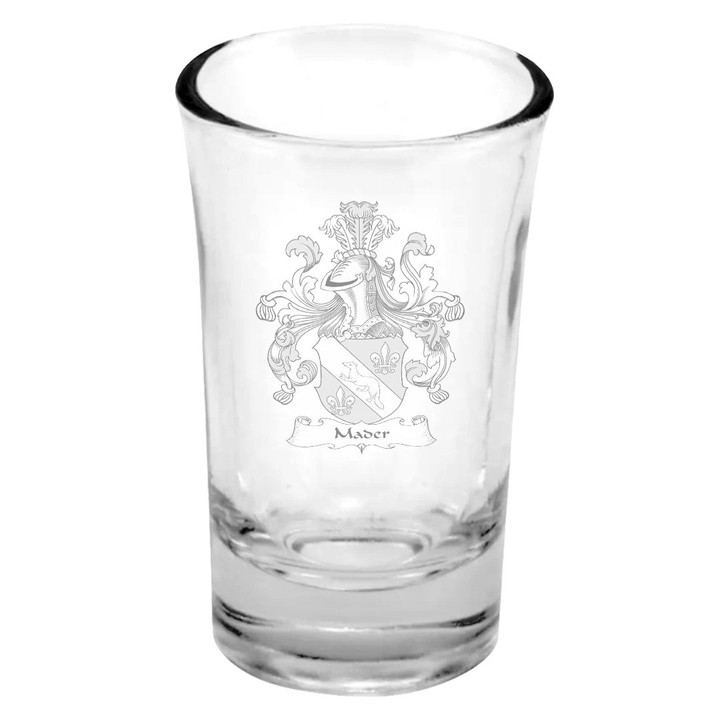 AmericansPower Germany Drinkware - Mader German Family Crest Dessert Shot Glass A7 | AmericansPower