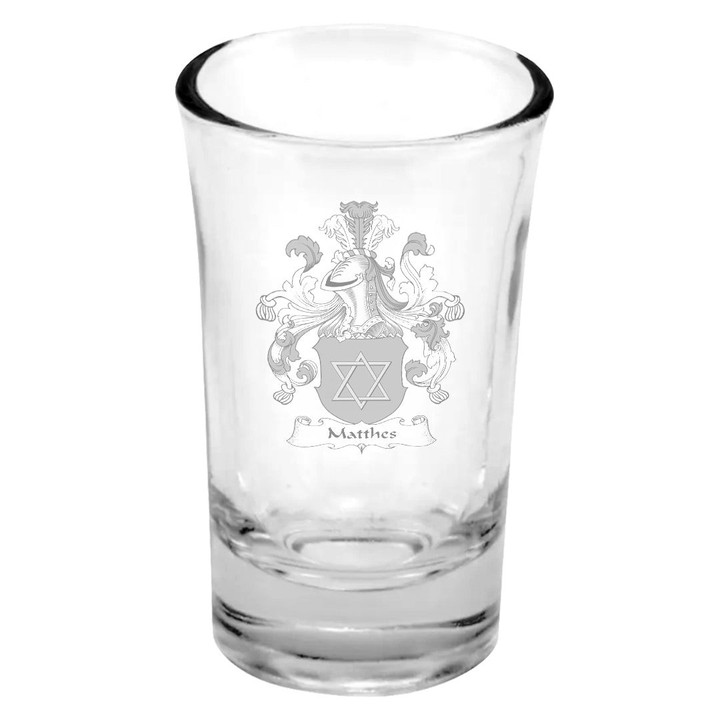 AmericansPower Germany Drinkware - Matthes German Family Crest Dessert Shot Glass A7 | AmericansPower