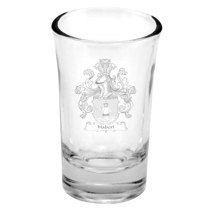 AmericansPower Germany Drinkware - Haberl German Family Crest Dessert Shot Glass A7 | AmericansPower