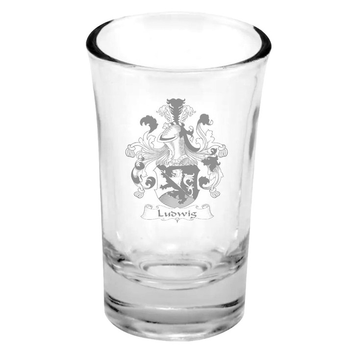 AmericansPower Germany Drinkware - Ludwig German Family Crest Dessert Shot Glass A7 | AmericansPower