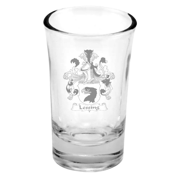 AmericansPower Germany Drinkware - Lessing German Family Crest Dessert Shot Glass A7 | AmericansPower