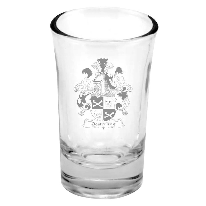 AmericansPower Germany Drinkware - Oesterling German Family Crest Dessert Shot Glass A7 | AmericansPower