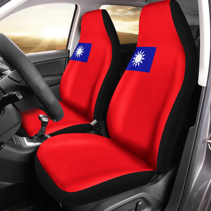 AmericansPower Car Seat Covers (Set of 2) - Flag of Taiwan Car Seat Covers A7 | AmericansPower