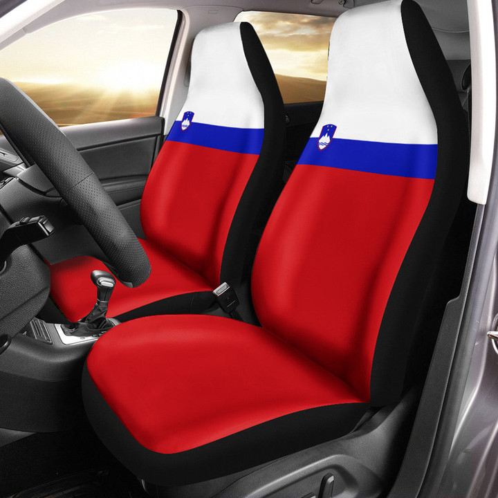 AmericansPower Car Seat Covers (Set of 2) - Flag of Slovenia Car Seat Covers A7 | AmericansPower