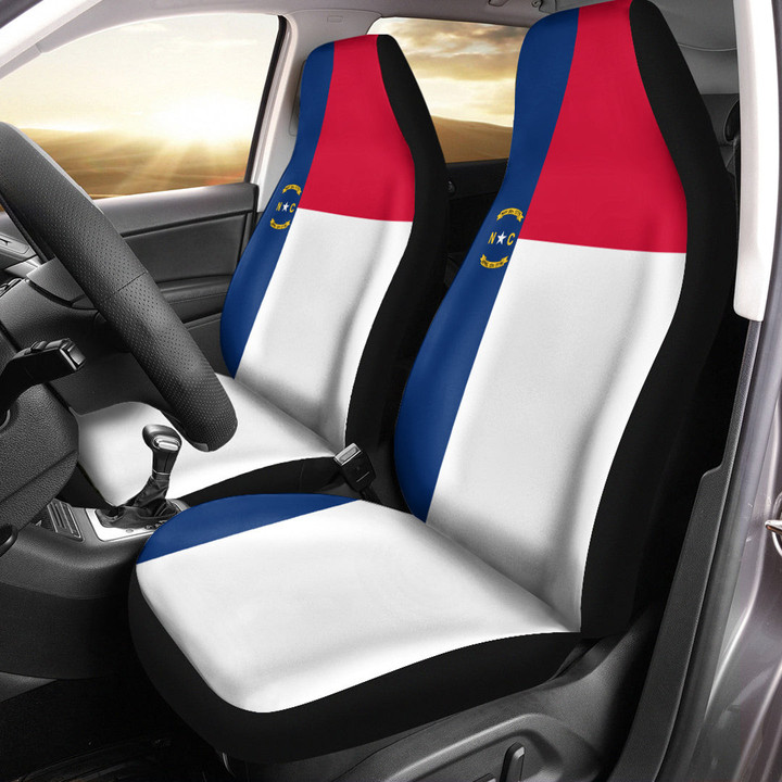 AmericansPower Car Seat Covers (Set of 2) - Flag Of North Carolina (1885 - 1991) Car Seat Covers A7 | AmericansPower