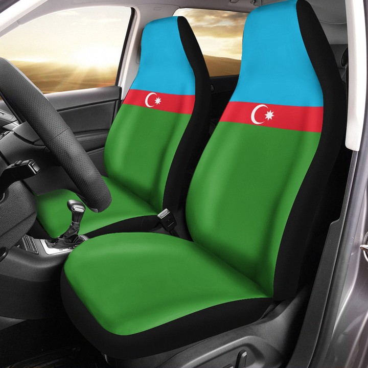 AmericansPower Car Seat Covers (Set of 2) - Flag of Azerbaijan Car Seat Covers A7 | AmericansPower