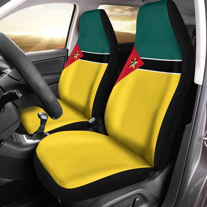 AmericansPower Car Seat Covers (Set of 2) - Flag of Mozambique Car Seat Covers A7 | AmericansPower