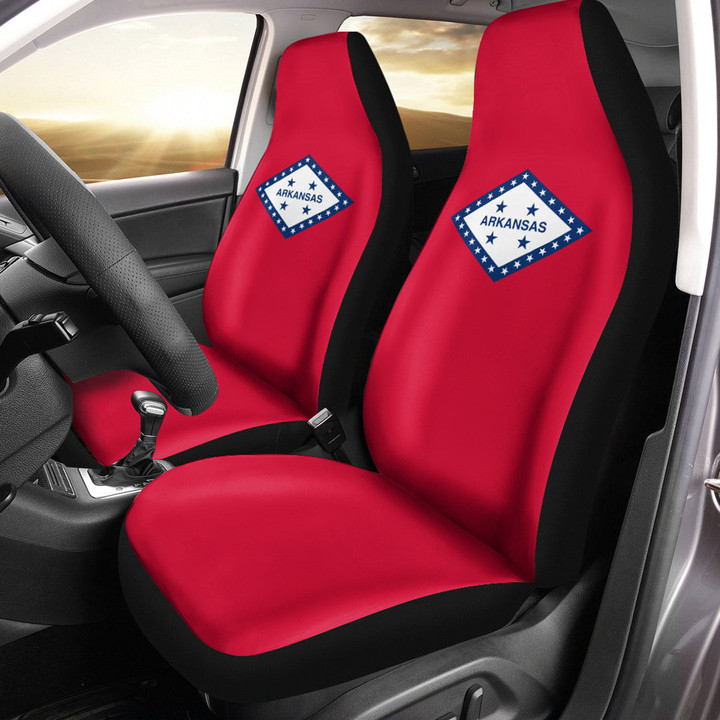 AmericansPower Car Seat Covers (Set of 2) - Flag Of Arkansas 1923 Car Seat Covers A7 | AmericansPower