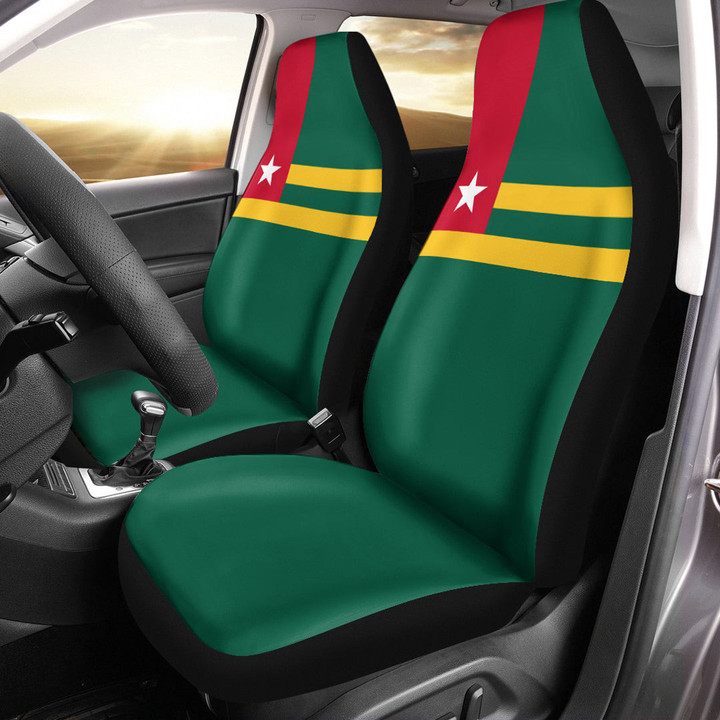 AmericansPower Car Seat Covers (Set of 2) - Flag of Togo Car Seat Covers A7 | AmericansPower