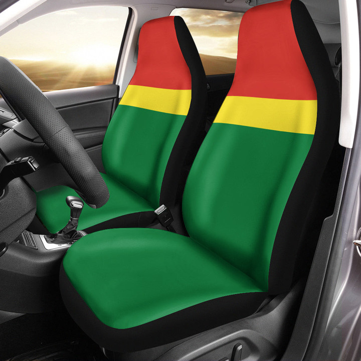AmericansPower Car Seat Covers (Set of 2) - Flag of Bolivia Car Seat Covers A7 | AmericansPower
