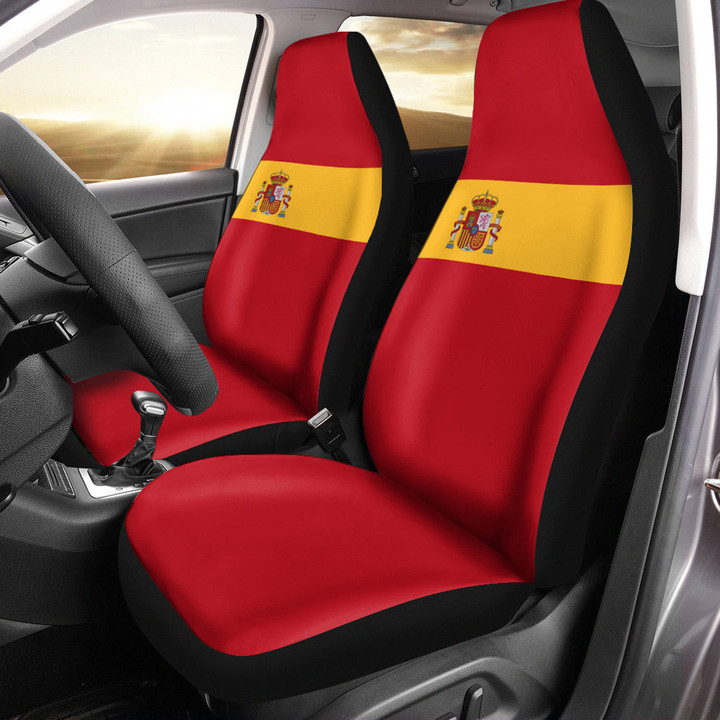 AmericansPower Car Seat Covers (Set of 2) - Flag of Spain Car Seat Covers A7 | AmericansPower