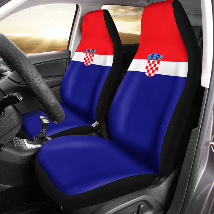 AmericansPower Car Seat Covers (Set of 2) - Flag of Croatia Car Seat Covers A7 | AmericansPower
