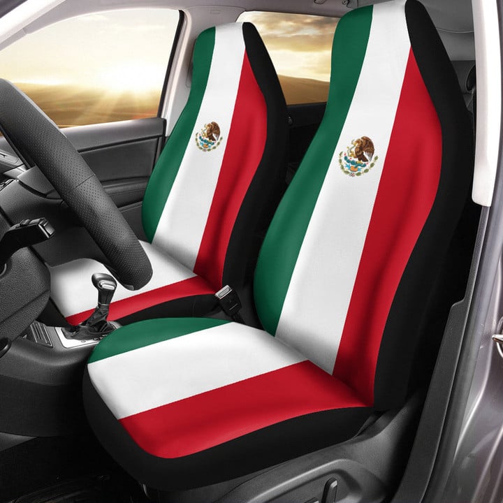 AmericansPower Car Seat Covers (Set of 2) - Flag of Mexico Car Seat Covers A7 | AmericansPower