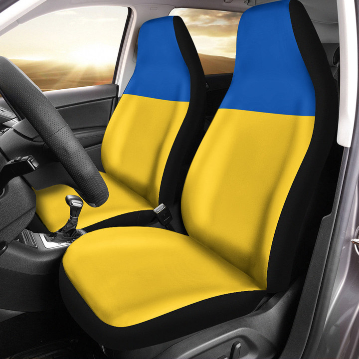 AmericansPower Car Seat Covers (Set of 2) - Flag of Ukraine Car Seat Covers A7 | AmericansPower