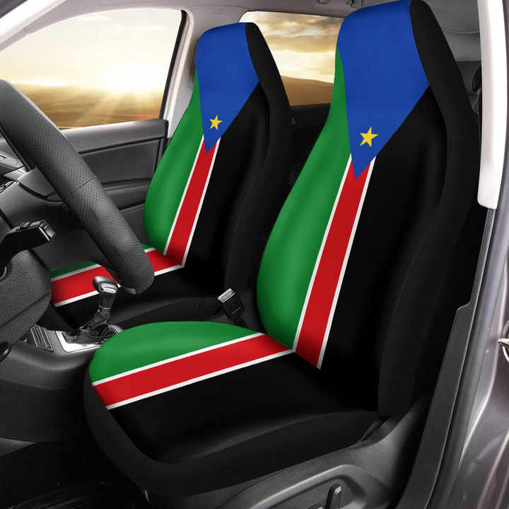 AmericansPower Car Seat Covers (Set of 2) - Flag of South Sudan Car Seat Covers A7 | AmericansPower
