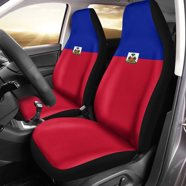AmericansPower Car Seat Covers (Set of 2) - Flag of Haiti Car Seat Covers A7 | AmericansPower