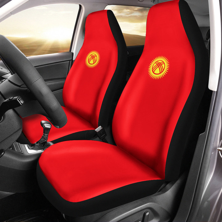 AmericansPower Car Seat Covers (Set of 2) - Flag of Kyrgyzstan Car Seat Covers A7 | AmericansPower