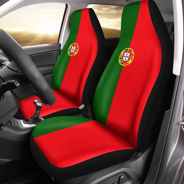AmericansPower Car Seat Covers (Set of 2) - Flag of Portugal Car Seat Covers A7 | AmericansPower