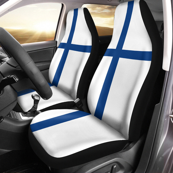 AmericansPower Car Seat Covers (Set of 2) - Flag of Finland Car Seat Covers A7 | AmericansPower