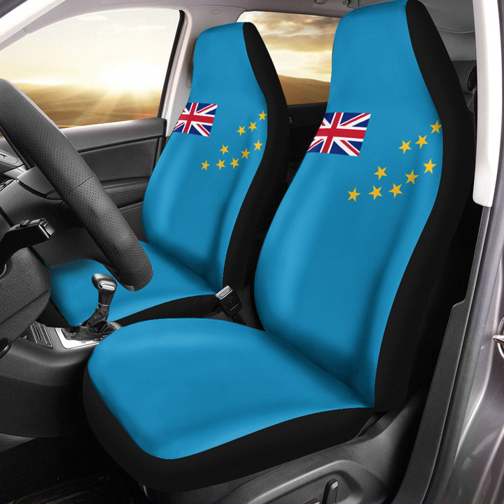 AmericansPower Car Seat Covers (Set of 2) - Flag of Tuvalu Car Seat Covers A7 | AmericansPower