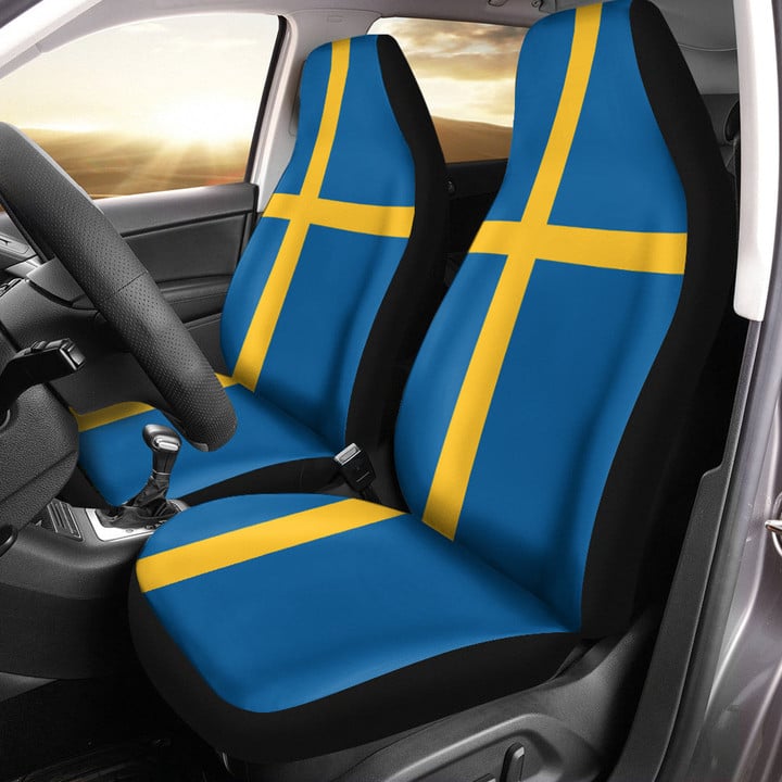 AmericansPower Car Seat Covers (Set of 2) - Flag of Sweden Car Seat Covers A7 | AmericansPower