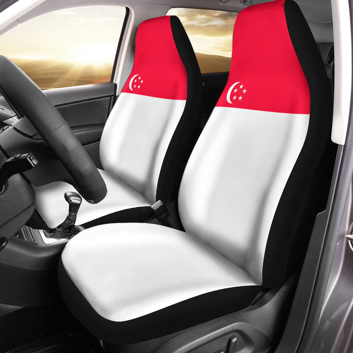 AmericansPower Car Seat Covers (Set of 2) - Flag of Singapore Car Seat Covers A7 | AmericansPower