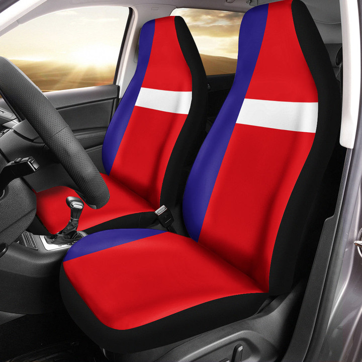 AmericansPower Car Seat Covers (Set of 2) - Flag Of The State Of Georgia (1879 - 1902) Car Seat Covers A7 | AmericansPower