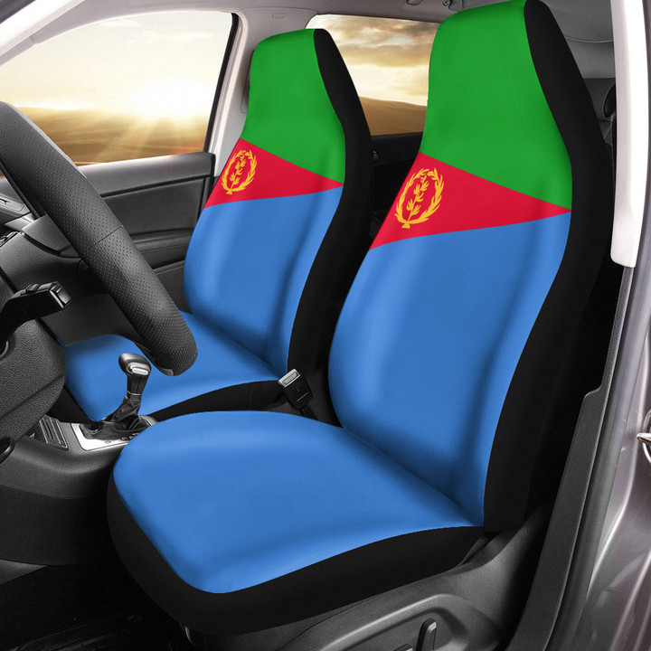 AmericansPower Car Seat Covers (Set of 2) - Flag of Eritrea Car Seat Covers A7 | AmericansPower