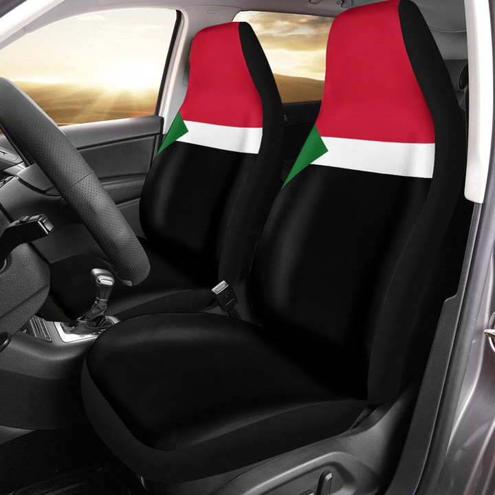 AmericansPower Car Seat Covers (Set of 2) - Flag of Sudan Car Seat Covers A7 | AmericansPower