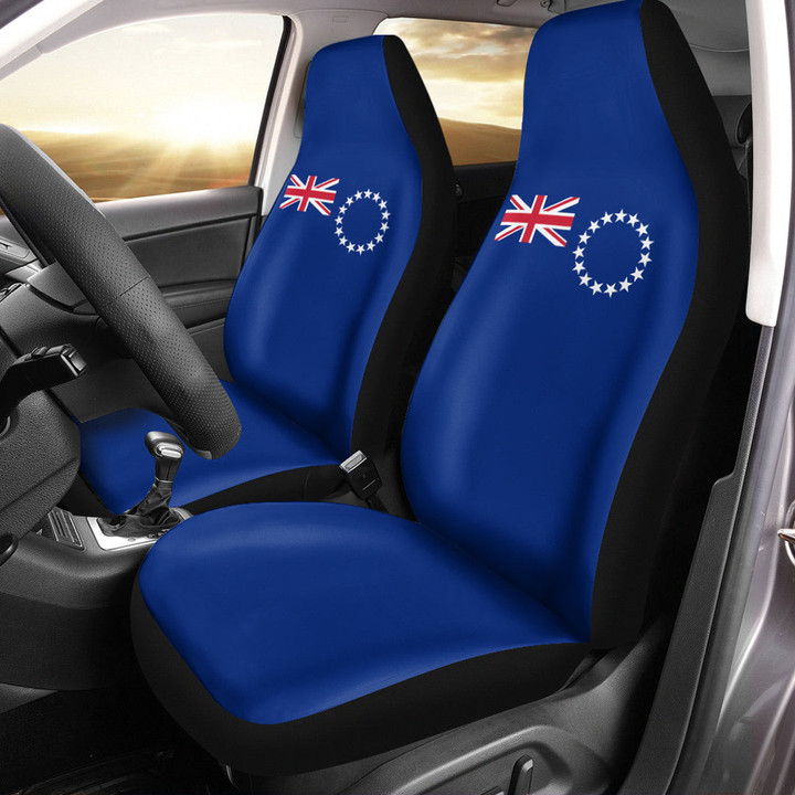 AmericansPower Car Seat Covers (Set of 2) - Flag of Cook Islands Car Seat Covers A7 | AmericansPower