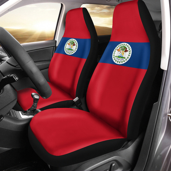 AmericansPower Car Seat Covers (Set of 2) - Flag of Belize Car Seat Covers A7 | AmericansPower
