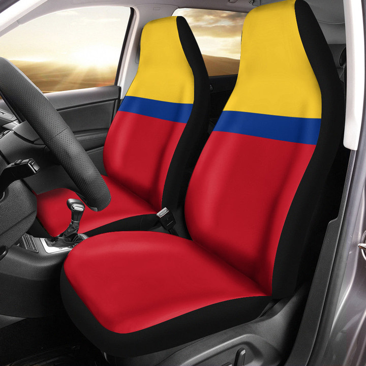 AmericansPower Car Seat Covers (Set of 2) - Flag of Colombia Car Seat Covers A7 | AmericansPower