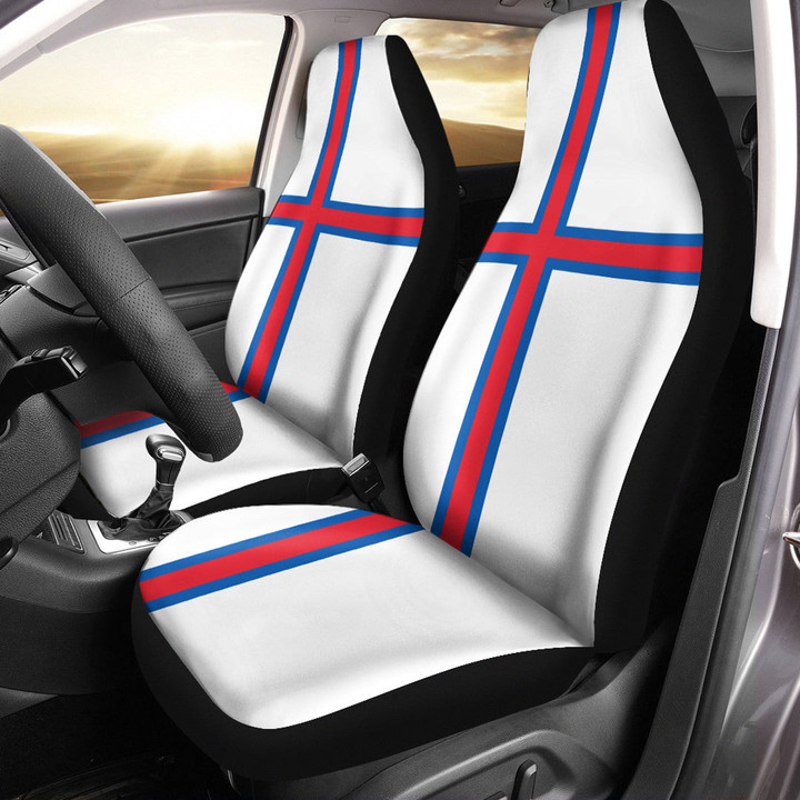 AmericansPower Car Seat Covers (Set of 2) - Flag of Faroe Islands Car Seat Covers A7 | AmericansPower