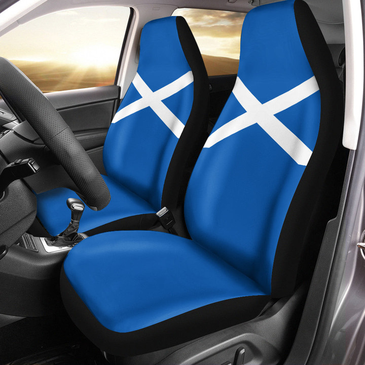 AmericansPower Car Seat Covers (Set of 2) - Flag of Scotland Car Seat Covers A7 | AmericansPower