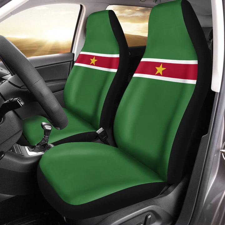 AmericansPower Car Seat Covers (Set of 2) - Flag of Suriname Car Seat Covers A7 | AmericansPower