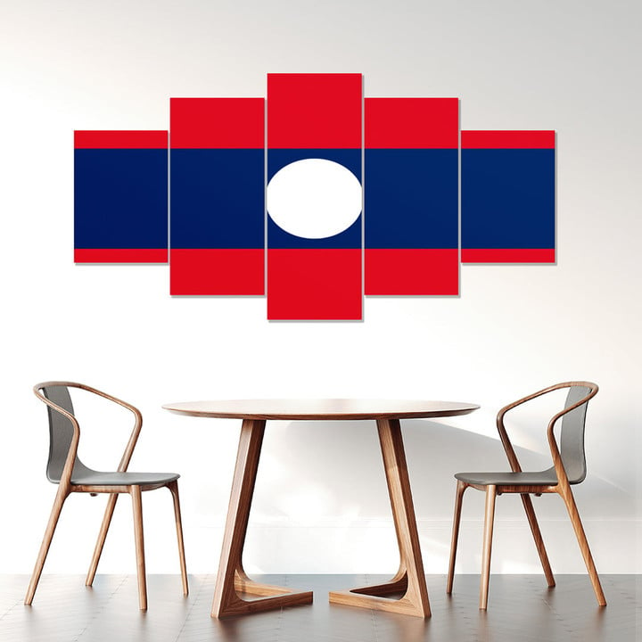 AmericansPower Canvas Wall Art - Flag of Laos Car Seat Covers A7 | AmericansPower