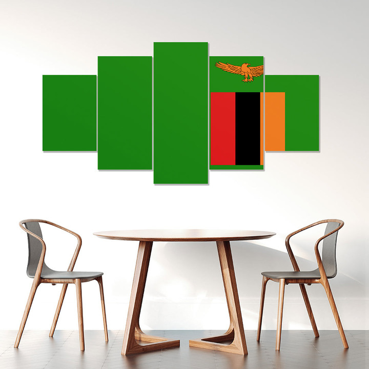 AmericansPower Canvas Wall Art - Flag of Zambia Car Seat Covers A7 | AmericansPower
