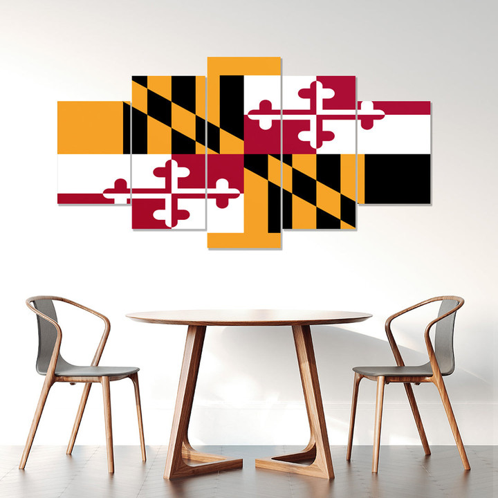 AmericansPower Canvas Wall Art - Flag of Maryland Car Seat Covers A7 | AmericansPower
