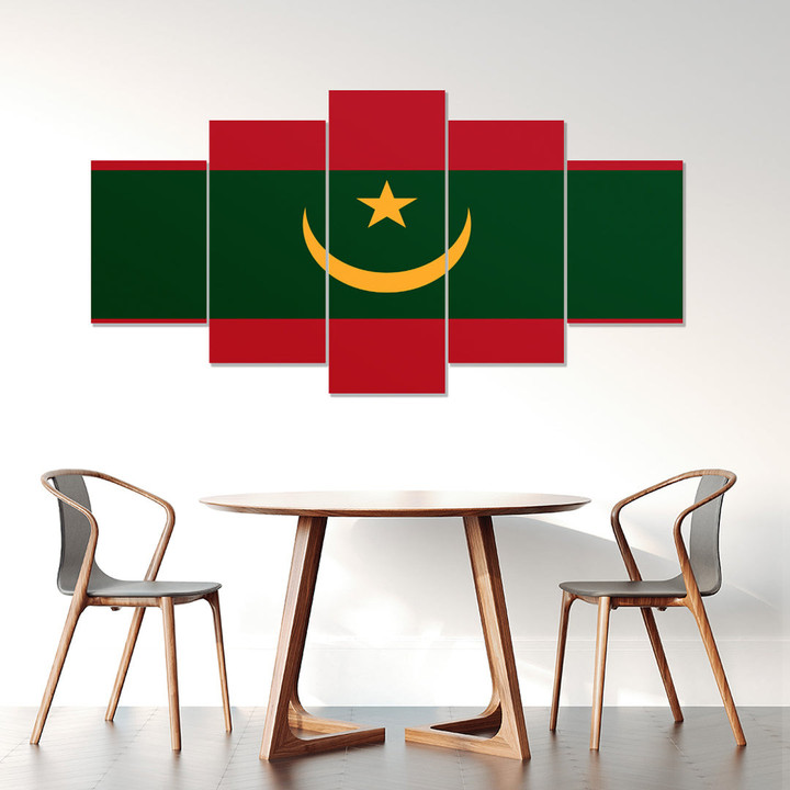 AmericansPower Canvas Wall Art - Flag of Mauritania Car Seat Covers A7 | AmericansPower