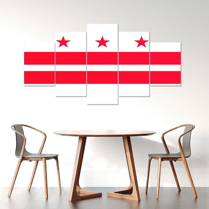 AmericansPower Canvas Wall Art - Flag Of The District Of Columbia Car Seat Covers A7 | AmericansPower