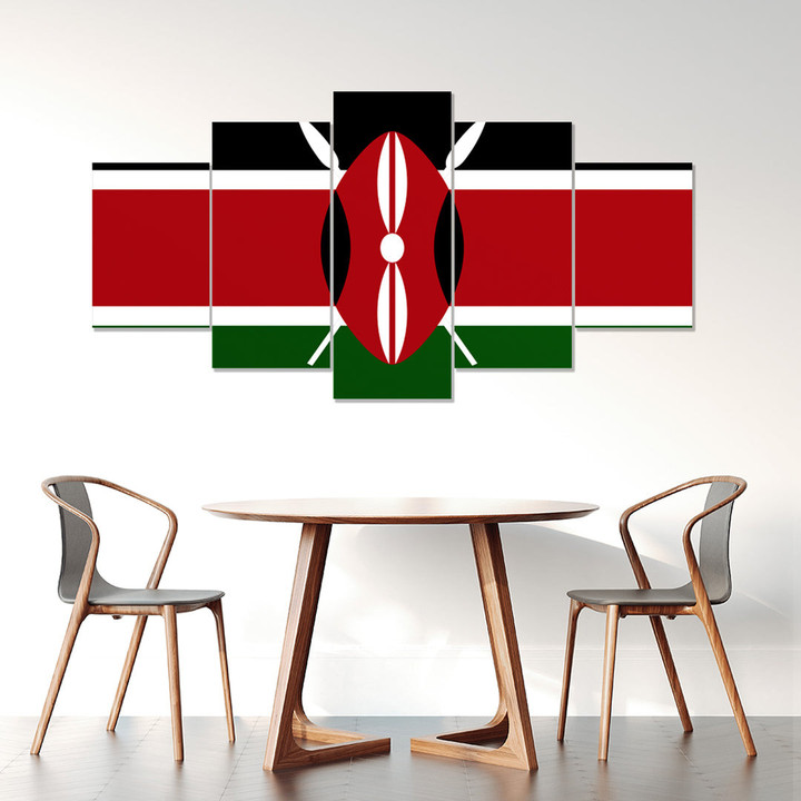 AmericansPower Canvas Wall Art - Flag of Kenya Car Seat Covers A7 | AmericansPower