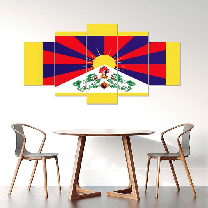 AmericansPower Canvas Wall Art - Flag of Tibet Car Seat Covers A7 | AmericansPower