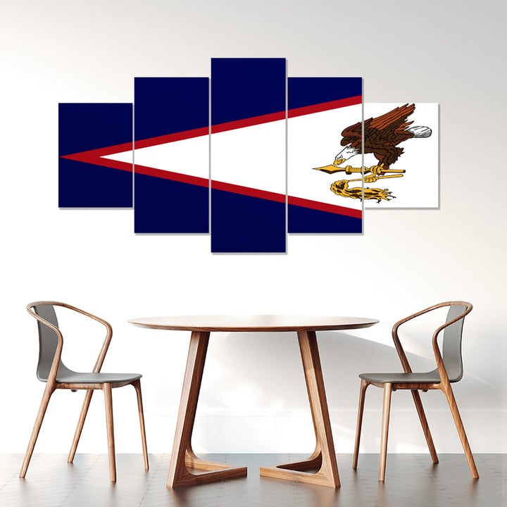 AmericansPower Canvas Wall Art - Flag of American Samoa Car Seat Covers A7 | AmericansPower