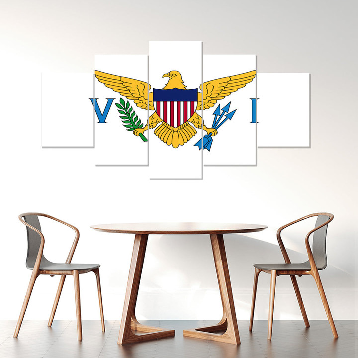 AmericansPower Canvas Wall Art - Flag of U.S. Virgin Islands Car Seat Covers A7 | AmericansPower