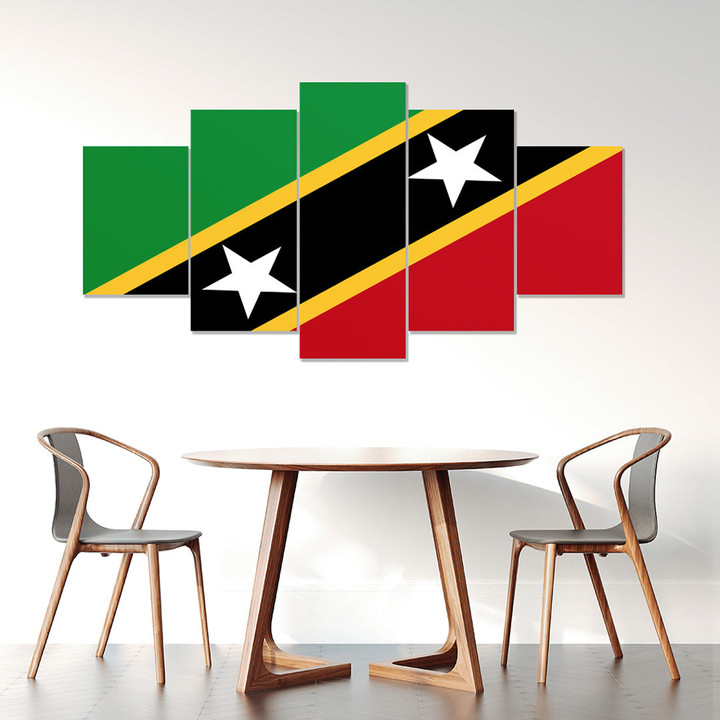 AmericansPower Canvas Wall Art - Flag of Saint Kitts And Nevis Car Seat Covers A7 | AmericansPower