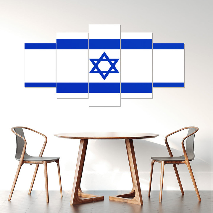 AmericansPower Canvas Wall Art - Flag of Israel Car Seat Covers A7 | AmericansPower
