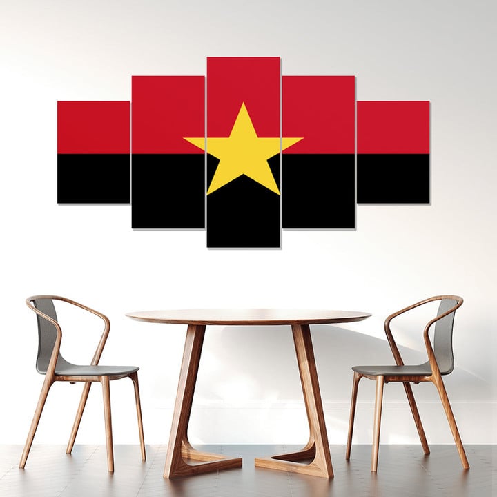 AmericansPower Canvas Wall Art - Flag of Angola Mpla Car Seat Covers A7 | AmericansPower