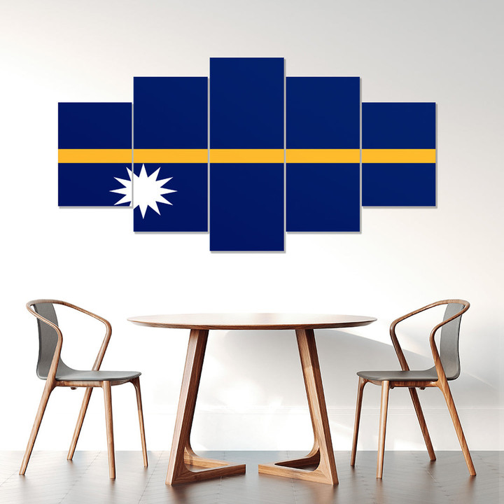 AmericansPower Canvas Wall Art - Flag of Nauru Car Seat Covers A7 | AmericansPower
