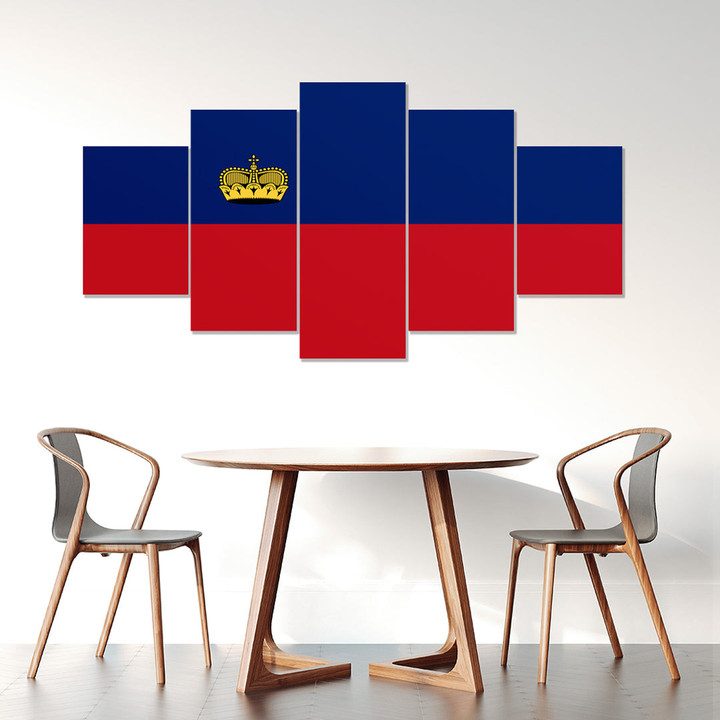 AmericansPower Canvas Wall Art - Flag of Liechtenstein Car Seat Covers A7 | AmericansPower